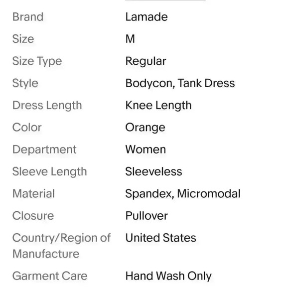 LAmade LA MADE By Revolve Clothing Apricot Nora Bodycon Tank Dress $110 - Picture 11 of 11